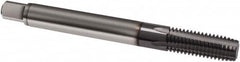 Guhring - M4x0.70 Metric, 4 Flute, TiCN Finish, Solid Carbide Spiral Point Tap - Plug Chamfer, Right Hand Thread, 63mm OAL, 6H Class of Fit, Series 2944 - Exact Industrial Supply