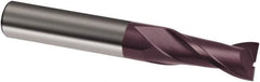 Guhring - 3/8", 1-1/8" LOC, 3/8" Shank Diam, 3" OAL, 2 Flute, Solid Carbide Square End Mill - Single End, FIREX Finish, Spiral Flute, 30° Helix, Right Hand Cut, Right Hand Flute, Series 3149 - Makers Industrial Supply