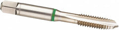 Guhring - M22x2.50 Metric, 4 Flute, TiN Finish, Cobalt Spiral Point Tap - Plug Chamfer, Right Hand Thread, 4.689" OAL, 6H Class of Fit, Series 3915 - Exact Industrial Supply