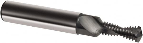 Guhring - M5x0.50 Metric Fine, 0.1772" Cutting Diam, 2 Flute, Solid Carbide Helical Flute Thread Mill - Internal Thread, 10.8mm LOC, 54mm OAL, 6mm Shank Diam - Makers Industrial Supply