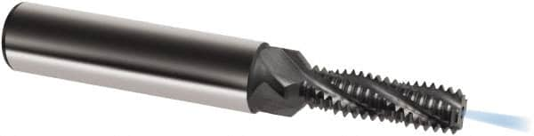 Guhring - M8x1 Metric Fine, 0.252" Cutting Diam, 3 Flute, Solid Carbide Helical Flute Thread Mill - Internal Thread, 20.5mm LOC, 74mm OAL, 10mm Shank Diam - Makers Industrial Supply