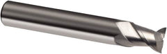 Guhring - 14mm, 14mm LOC, 14mm Shank Diam, 75mm OAL, 2 Flute, Solid Carbide Square End Mill - Single End, Uncoated, Spiral Flute, 45° Helix, Right Hand Cut, Right Hand Flute, Series 3310 - Makers Industrial Supply