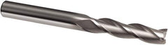 Guhring - 10mm, 40mm LOC, 10mm Shank Diam, 100mm OAL, 3 Flute, Solid Carbide Square End Mill - Single End, Uncoated, Spiral Flute, 30° Helix, Right Hand Cut, Right Hand Flute, Series 3314 - Makers Industrial Supply