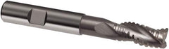 Guhring - 12mm, 26mm LOC, 12mm Shank Diam, 93mm OAL, 3 Flute, Solid Carbide Square End Mill - Single End, Uncoated, Spiral Flute, 29/30/31° Helix, Centercutting, Right Hand Cut, Right Hand Flute, Series 3471 - Makers Industrial Supply