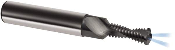 Guhring - 1/2-20 UNF, 0.4528" Cutting Diam, 2 Flute, Solid Carbide Helical Flute Thread Mill - Internal Thread, 27.5mm LOC, 90mm OAL, 14mm Shank Diam - Makers Industrial Supply