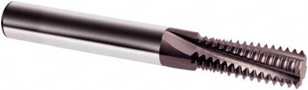 Guhring - M6x1.0 Metric, 0.189" Cutting Diam, 3 Flute, Solid Carbide Helical Flute Thread Mill - Internal Thread, 17/32" LOC, 54mm OAL, 6mm Shank Diam - Makers Industrial Supply