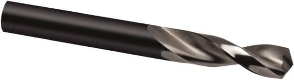 Guhring - 25/32" 130° Parabolic Flute High Speed Steel Screw Machine Drill Bit - Oxide Finish, Right Hand Cut, 66mm Flute Length, 131mm OAL, Cone Relief Point, Straight Shank - Makers Industrial Supply