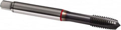 Guhring - M3x0.50 Metric, 3 Flute, TiCN Finish, Cobalt Spiral Point Tap - Plug Chamfer, Right Hand Thread, 56mm OAL, 6H Class of Fit, Series 1914 - Exact Industrial Supply