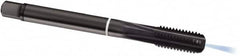 Guhring - M18x1.50 Metric Fine, 5 Flute, Oxide Finish, Cobalt Spiral Point Tap - Modified Bottoming Chamfer, Right Hand Thread, 110mm OAL, 6HX Class of Fit, Series 1904 - Exact Industrial Supply