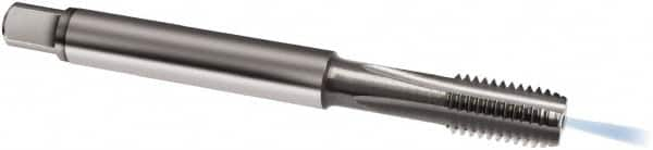 Guhring - M4x0.50 Metric Fine, 3 Flute, Bright Finish, Solid Carbide Spiral Point Tap - Modified Bottoming Chamfer, Right Hand Thread, 63mm OAL, 6H Class of Fit, Series 972 - Exact Industrial Supply