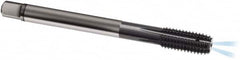 Guhring - M12x1.50 Metric Fine 6HX D8/D9 Thread Limit Modified Bottoming Thread Forming Tap - Solid Carbide, TiAlN Finish, 100mm OAL, Series 1581 - Exact Industrial Supply