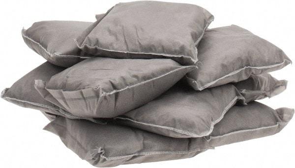 PRO-SAFE - 9 Inch Long x 9 Inch Wide x 2 Inch High, Gray Sorbent Pillow - 15 Gallon Capacity, Universal - Makers Industrial Supply