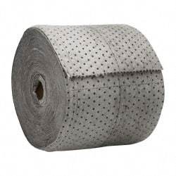 PRO-SAFE - Heavy Weight, Universal Use Sorbent Roll - 150' Long x 15" Wide, Gray - Makers Industrial Supply