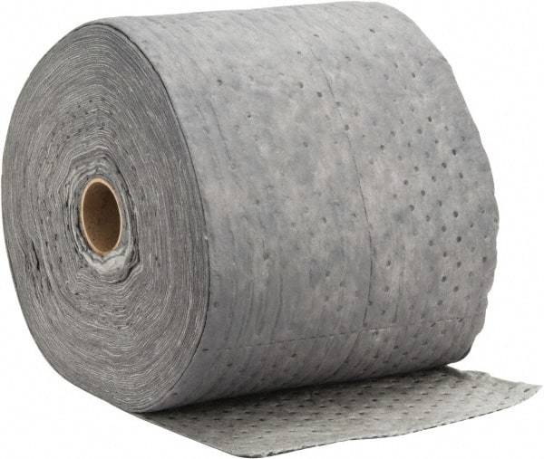 PRO-SAFE - Universal Use, 67 Gallon Package Capacity Sorbent Roll - 300' Long x 15" Wide, Gray - Makers Industrial Supply