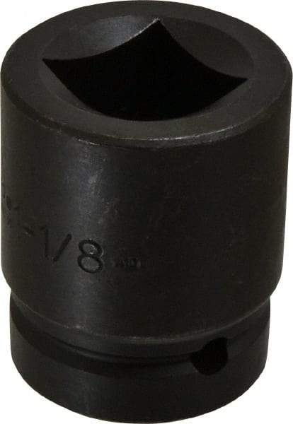 Proto - 1" Drive 1-1/8" Impact Socket - 4 Points, 2-1/2" OAL - Makers Industrial Supply