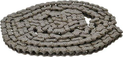 Browning - 3/8" Pitch, ANSI 35, Single Strand Roller Chain - Chain No. 35, 10 Ft. Long, 1/5" Roller Diam, 3/16" Roller Width - Makers Industrial Supply