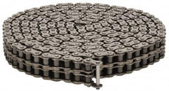 Browning - 1/2" Pitch, ANSI 40-2, Double Strand Roller Chain - Chain No. 40-2, 10 Ft. Long, 5/16" Roller Diam, 5/16" Roller Width - Makers Industrial Supply