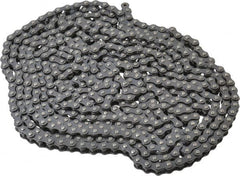 Browning - 1/4" Pitch, ANSI 25, Single Strand Roller Chain - Chain No. 25, 10 Ft. Long, 0.13" Roller Diam, 1/8" Roller Width - Makers Industrial Supply