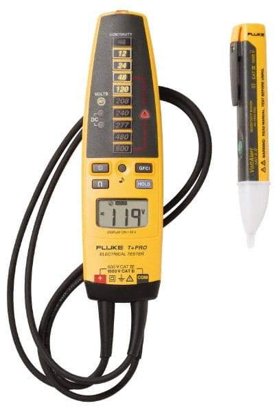 Fluke - 1 Piece, Test Lead Set - 600 Volt Max, LCD Display - Makers Industrial Supply