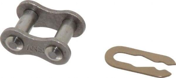 Browning - 3/8" Pitch, ANSI 35, Spring Type Roller Chain Connecting Link - For Use with Single Strand Chain - Makers Industrial Supply