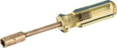 Ampco - 5/16" Solid Shaft Nonsparking Nutdriver - Ergonomic Handle, 6-7/8" OAL - Makers Industrial Supply