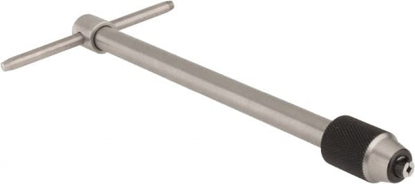 Starrett - 1/16 to 3/16" Tap Capacity, T Handle Tap Wrench - 6" Overall Length - Makers Industrial Supply