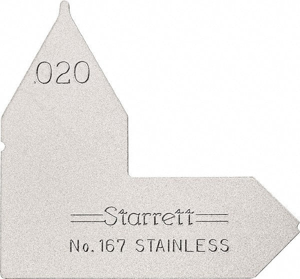 Starrett - Radius Gages Material: Stainless Steel Finish/Coating: Satin Chrome - Makers Industrial Supply