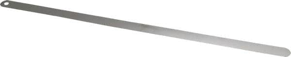 Starrett - 0.03mm Thick x 1/2 Inch Wide x 300mm Leaf Length, Parallel Feeler Gage - Tempered Steel - Makers Industrial Supply