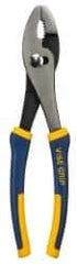 Irwin - 10" OAL, 1-3/4" Jaw Length, 7/16" Jaw Width, Slip Joint Pliers - 2 Positions, Self Gripping Jaw, Round Head, Standard Tool, Wire Cutting Shear - Makers Industrial Supply