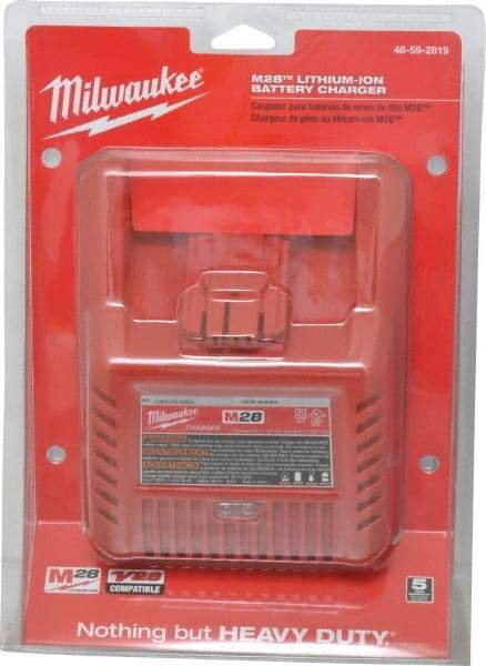 Milwaukee Tool - 28 Volt, 1 Battery Lithium-Ion Power Tool Charger - 1 hr to Charge - Makers Industrial Supply