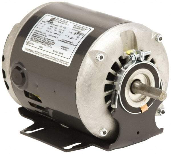 US Motors - 1/3 hp, ODP Enclosure, Auto Thermal Protection, 1,725 RPM, 115/208-230 Volt, 60 Hz, Industrial Electric AC/DC Motor - Size 56 Frame, Resilient Base Mount, 1 Speed, Ball Bearings, 6.8/3.1-3.4 Full Load Amps, B Class Insulation, Reversible - Makers Industrial Supply