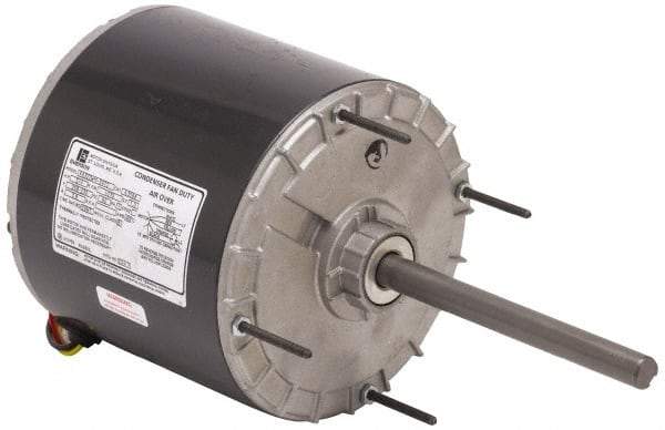 US Motors - 1 hp, OAO Enclosure, Auto Thermal Protection, 1,075 RPM, 208-230 Volt, 60 Hz, Single Phase Permanent Split Capacitor (PSC) Motor - Size 56Z Frame, Stud/Band Mount, 1 Speed, Ball Bearings, 5.2 Full Load Amps, B Class Insulation, Reversible - Makers Industrial Supply