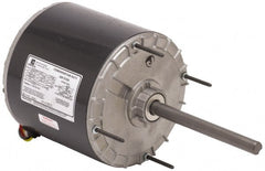 US Motors - 1 hp, TEAO Enclosure, Auto Thermal Protection, 1,075 RPM, 208-230/460 Volt, 60 Hz, Single Phase Permanent Split Capacitor (PSC) Motor - Exact Industrial Supply