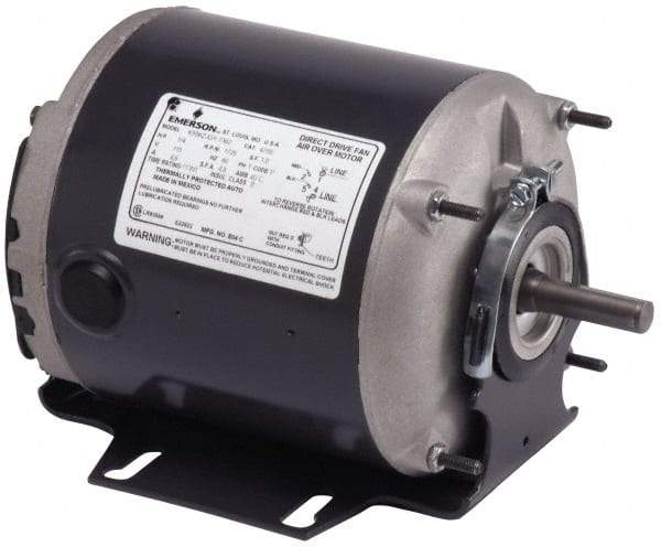 US Motors - 1/4 hp, TEAO Enclosure, Auto Thermal Protection, 1,725 RPM, 115 Volt, 60 Hz, Single Phase Split Phase Motor - Size 48Y Frame, Cradle Mount, 1 Speed, Ball Bearings, 4.8 Full Load Amps, B Class Insulation, Reversible - Makers Industrial Supply