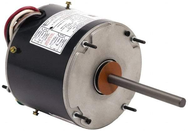 US Motors - 1/3 hp, TEAO Enclosure, Auto Thermal Protection, 825 RPM, 208-230 Volt, 60 Hz, Single Phase Permanent Split Capacitor (PSC) Motor - Size 48Y Frame, Stud Mount, 2 Speed, Ball Bearings, 1.9/1.2 Full Load Amps, B Class Insulation, Reversible - Makers Industrial Supply