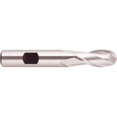 Regal Cutting Tools - 3/4" Diam, 1-5/8" LOC, 2 Flute High Speed Steel Ball End Mill - Makers Industrial Supply