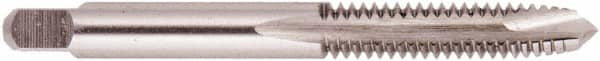 Regal Cutting Tools - 1/4-20 UNC, 2 Flute, Bright Finish, Solid Carbide Spiral Point Tap - Plug Chamfer, Right Hand Thread, 2-1/2" OAL, 1" Thread Length, 0.255" Shank Diam, 3B Class of Fit - Exact Industrial Supply