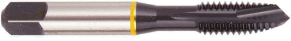 Regal Cutting Tools - M20x1.50 Metric, 3 Flute, Oxide Finish, Vanadium High Speed Steel Spiral Point Tap - Plug Chamfer, Right Hand Thread, 4-15/32" OAL, 0.652" Shank Diam, Series Triple Crown - Exact Industrial Supply