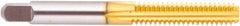 Regal Cutting Tools - M18x2.50 Metric Coarse 6H 4 Flute TiN Finish High Speed Steel Straight Flute Standard Hand Tap - Bottoming, Right Hand Thread, 4-1/32" OAL, 1-13/16" Thread Length, D7 Limit, Oversize - Makers Industrial Supply