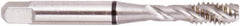 Regal Cutting Tools - M18x2.50 Metric 4 Flute Modified Bottoming Spiral Flute Tap - High Speed Steel, Bright Finish, 4-1/32" OAL, Right Hand Flute, Right Hand Thread, D7, Series Triple Crown - Makers Industrial Supply