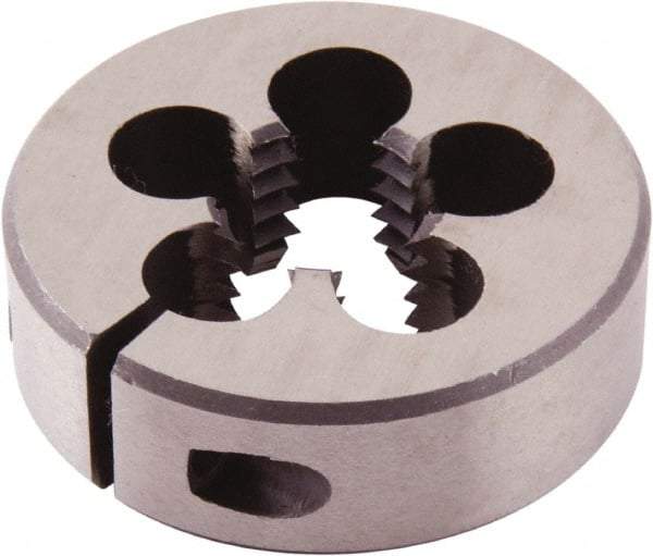 Regal Cutting Tools - M4x0.70 Metric Coarse Thread, High Speed Steel Round Die - 3/8" Thick, Right Hand Thread, Adjustable - Exact Industrial Supply