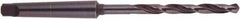 National Twist Drill - 63/64", 3MT 118° Point High Speed Steel Taper Shank Drill Bit - Oxide Finish, 6-3/8" Flute Length, 11" OAL, Spiral Flute, Series 200 - Makers Industrial Supply