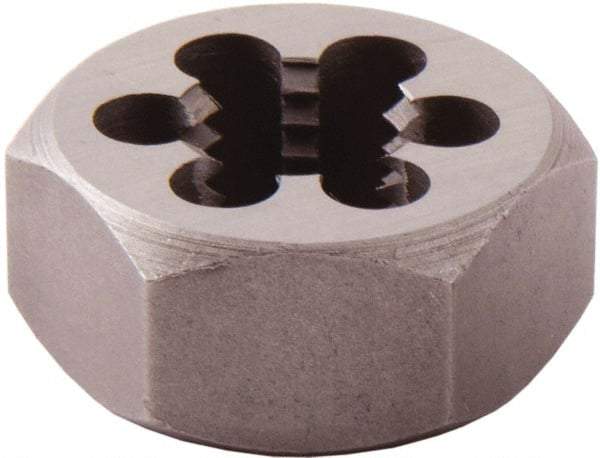 Regal Cutting Tools - 5/8-11 UNC Thread, 1-1/4" Hex, Right Hand Thread, Hex Rethreading Die - High Speed Steel, 5/8" Thick - Exact Industrial Supply