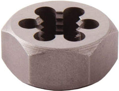 Regal Cutting Tools - 1/2-20 UNF Thread, 1-1/16" Hex, Right Hand Thread, Hex Rethreading Die - High Speed Steel, 1/2" Thick - Exact Industrial Supply