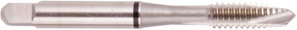 Regal Cutting Tools - M18x2.50 Metric, 3 Flute, Bright Finish, High Speed Steel Spiral Point Tap - Plug Chamfer, Right Hand Thread, 4-1/32" OAL, 1.083" Thread Length, 0.542" Shank Diam, Series Triple Crown - Exact Industrial Supply