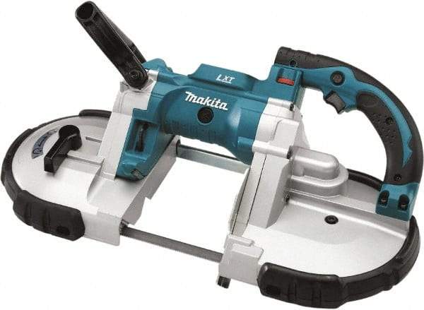 Makita - 18 Volt, 44-7/8" Blade, 530 SFPM Cordless Portable Bandsaw - 4-3/4" (Round) & 4-3/4 x 4-3/4" (Rectangle) Cutting Capacity, Lithium-Ion Battery Not Included - Makers Industrial Supply