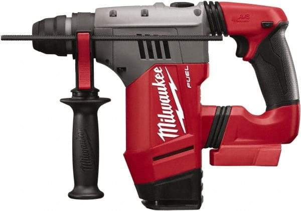 Milwaukee Tool - 18 Volt 1-1/8" SDS Plus Chuck Cordless Rotary Hammer - 0 to 5,000 BPM, 0 to 1,300 RPM, Reversible - Makers Industrial Supply