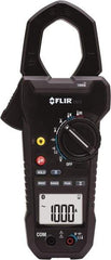 FLIR - CM78-NIST, CAT IV, Digital True RMS Wireless Clamp Meter with 1.45" Clamp On Jaws - 1000 VAC/VDC, 1000 AC/DC Amps, Measures Voltage, Capacitance, Current, Frequency, Resistance - Makers Industrial Supply