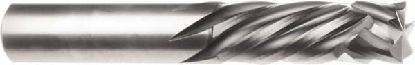 SGS - 8mm Cutting Diam x 25mm Length of Cut, 4 Flute, Compression Spiral Router Bit - Diamond Coated, Right Hand Cut, Solid Carbide, 63mm OAL x 8mm Shank Diam, Square End - Makers Industrial Supply