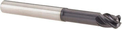 SGS - 8mm, 4 Flute, Single End, Solid Carbide, 2mm Corner Radius End Mill - 75mm OAL, Right Hand Flute, 10mm LOC, Right Hand Cut, 32mm Extended Reach - Makers Industrial Supply